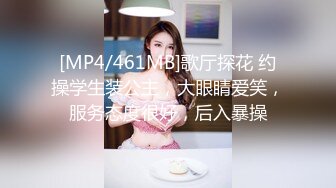 [MP4/461MB]歌厅探花 约操学生装公主，大眼睛爱笑，服务态度很好，后入暴操