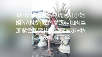 Onlyfans 极品白虎网红小姐姐NANA⭐裸色高跟鞋加肉丝加紫色包臀裙的试穿展示+私信会员视频黑丝