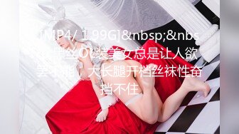 F罩杯美女，主动穿上渔网黑丝舔脚